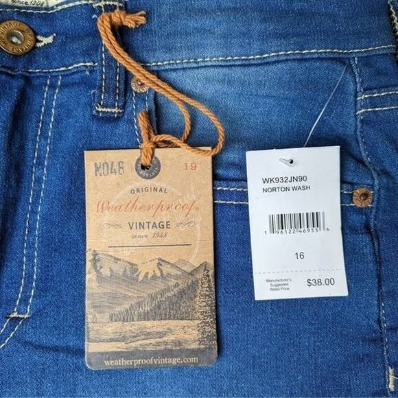 NEW Boys Weatherproof Jeans 16 Blue Slim Straight Comfort Stretch 30 x 29 Indigo - Picture 6 of 7